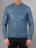 Mens Retro Cafe Racer Distressed Brown Jacket
