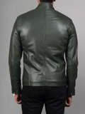 Mens Retro Cafe Racer Distressed Brown Jacket
