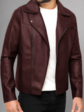 Mens Stylish Leather Motorcycle Jacket