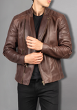 Mens Vintage Biker Leather Jacket
