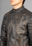 Mens Vintage Biker Leather Jacket
