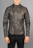 Mens Vintage Biker Leather Jacket
