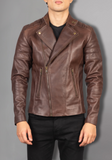 Mens Vintage Biker Leather Jacket
