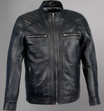 Milwaukee Leather Men's Lambskin Saddle Moto Leather Jacket