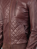 Moda Black Bomber Leather Jacket