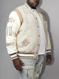 New Century Embroidered Varsity Jacket
