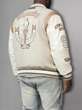 New Century Embroidered Varsity Jacket
