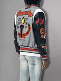 New Century Embroidered Varsity Jacket
