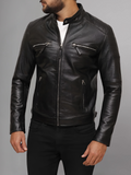 REVIT LANE BLACK LEATHER JACKET