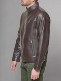 Regular Fit Real Leather Jacket for Men