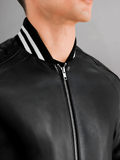 San Antonio Spurs Varsity Black Leather Jacket