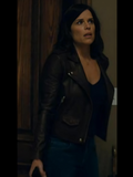 Scream Sidney Prescott Black Motorcycle Leather Jacket