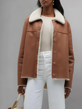 Shawl Collar Nappa Shearling Jacket