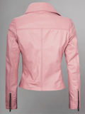 Tan Biker Asymmetrical Ladies Leather Jacket