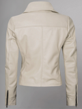 Tan Biker Asymmetrical Ladies Leather Jacket