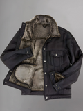 The Sheepskin Midnight Trucker Leather jacket