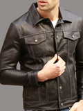 Luxury Brand Genuine Leather Casual Coat Real Leather Jacket