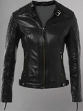 Women Skull Black Motorcycle Jacket