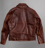 “Varenne” Black Horsehide Leather Jacket