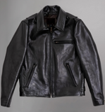 “Varenne” Black Horsehide Leather Jacket