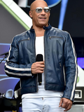 Vin Diesel Blue Leather Jacket