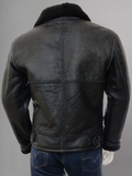 Winter Mens Leather Jacket Outwear Sheepskin Motorcycle Warm