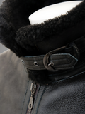 Winter Mens Leather Jacket Outwear Sheepskin Motorcycle Warm