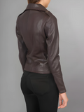 Women Flashback Black Leather Biker Jacket