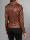 Women Flashback Black Leather Biker Jacket