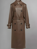 Women's Benzy Leather Trench Coat