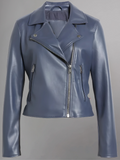 Women's Biker's Sheepskin Leather Jacket