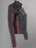 Women's Leather Biker Jacket