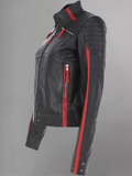 Women's Leather Biker Jacket