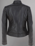 Women's Leather Biker Jacket