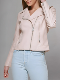 Women's Yellow Sheepskin Leather Jacket