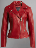 Women's Yellow Sheepskin Leather Jacket