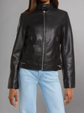 Womens Black leather Jacket