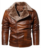 Men 2023 Casual Motor Distressed Leather Jacket Jackets Empire