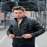Mens Guardian Jacket With a stand-up collar and patch pockets Jackets Empire