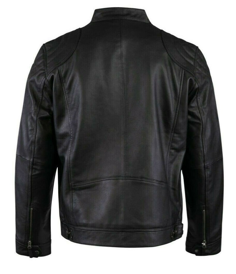Vintage Flag Motorcycle Leather Jacket Jackets Empire