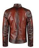 Mens Cafe Racer Distressed Brown Jacket Jackets Empire