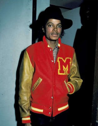 Michael Jackson M Logo Varsity Letterman Jacket Jackets Empire