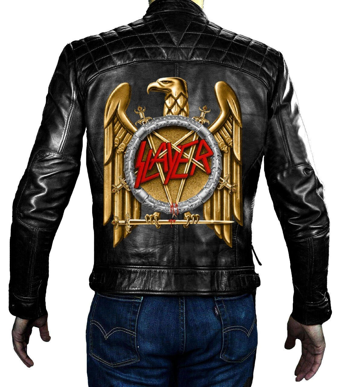 Slayer Black Leather Jacket For Men Jackets Empire