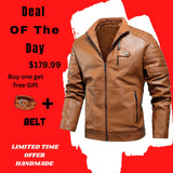 Men Winter Fashion Casual Leather Jacket Jackets Empire