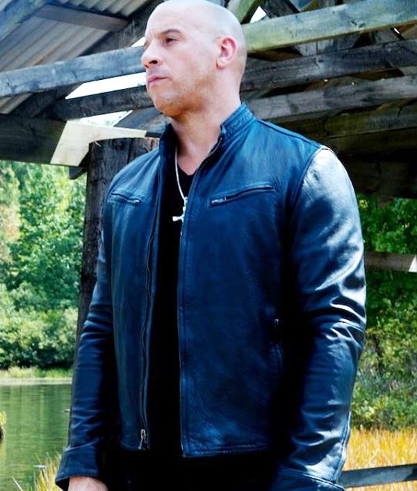 Vin Diesel Blue Leather Jacket Jackets Empire