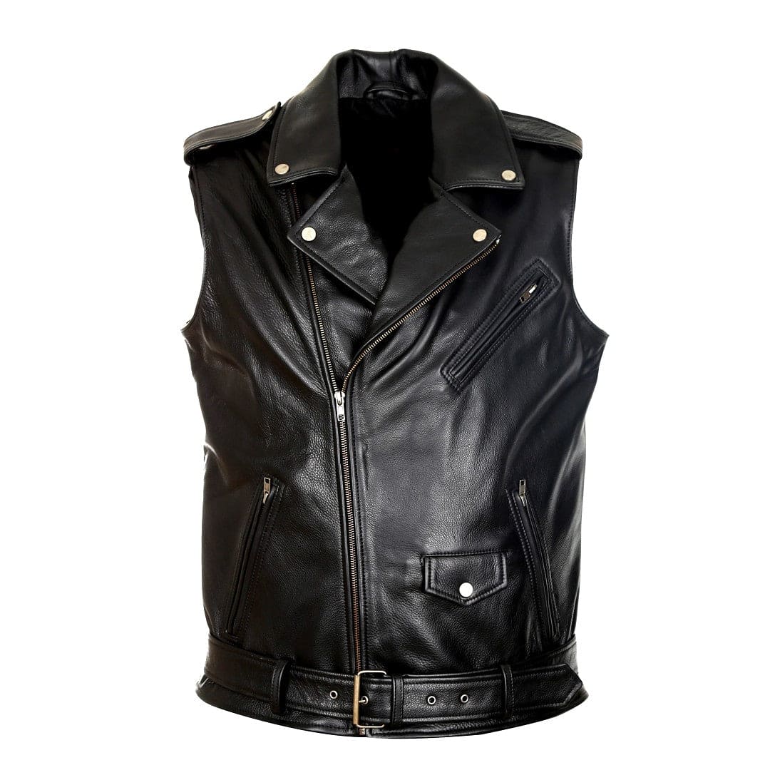 DYLAN MEN'S MOTORCYCLE LEATHER VEST Jackets Empire