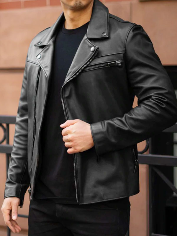Men’s Authentic Black Motorcycle Leather Jacket Jackets Empire