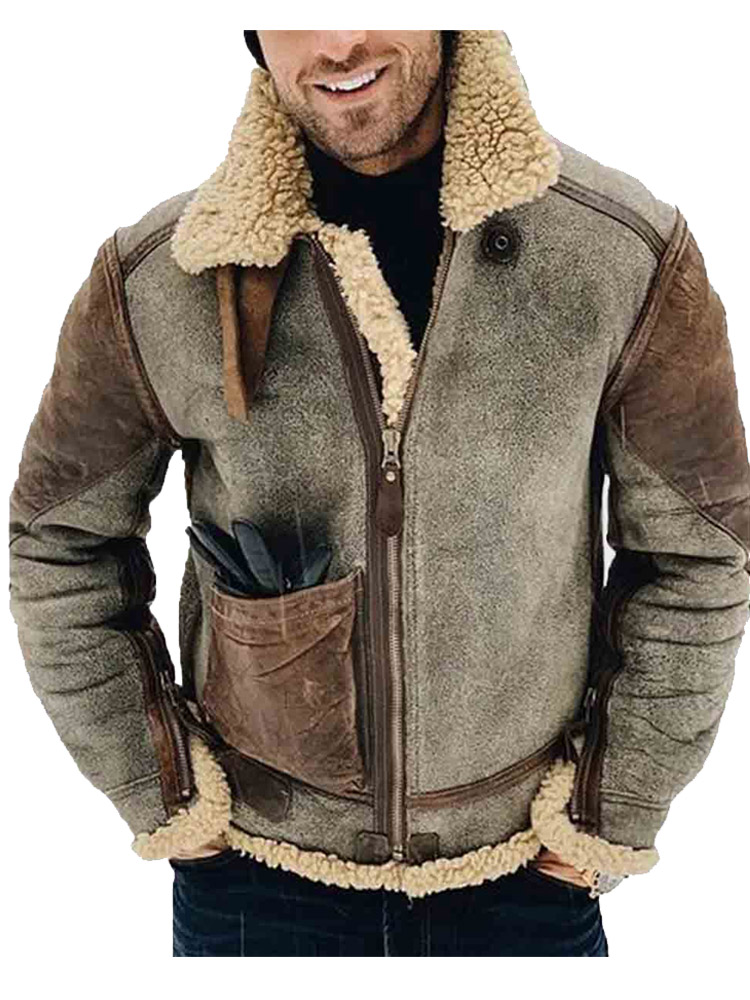 Men’s WHJ02 Winter Shearling Leather Jacket Jackets Empire