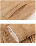 Men's Suede Jacket Warm Coats Male Outwear Winter Jackets Empire